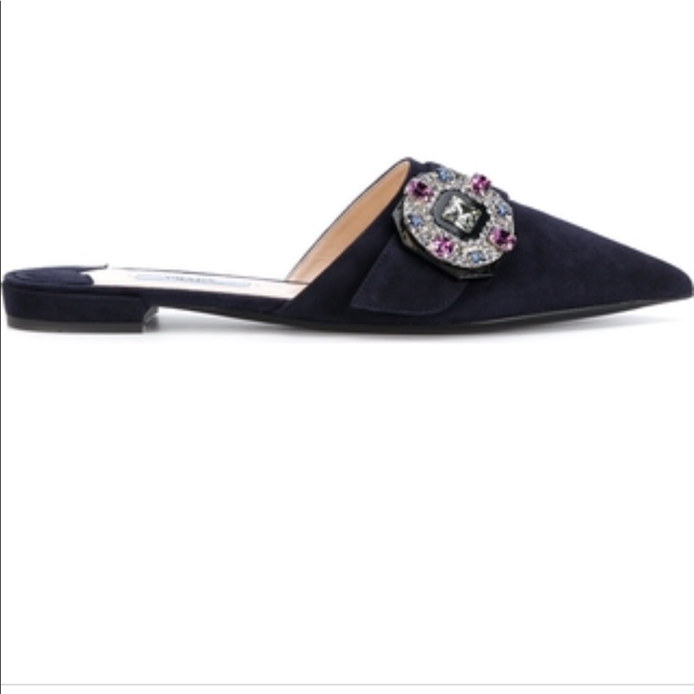 PRADA suede mule